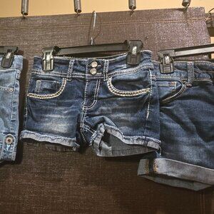 Bundle of Girls Size 7 & 8 Denim Shorts
